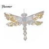 Decorative Tree Hanging Charms Faux Crystal Christmas Ornaments for Tree, Clear Snowflake/Starfish/Heart/Bird/Horse Decoration Decorations with