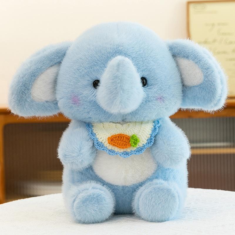 

Popular Happy Baby Elephant Doll Learning Ornament Tie Cute Plush New Year s Toy Ornament Accompanying Doll 25cm【0.27kg】