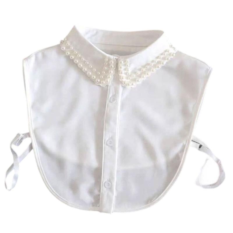 Detachable Lapel Collar False Elaborate Girls Collar Accessory Jeweled Collar Graceful Art Decorative False Shawl