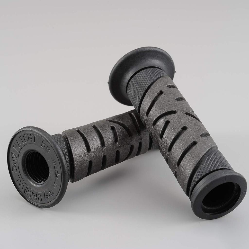 Daytona PROGRIP Motorcycle Grips for Handlebar Diameter 125mm Gel 719 Type 98047 22.2 Anti-Vibration End-Penetrated Black/Black