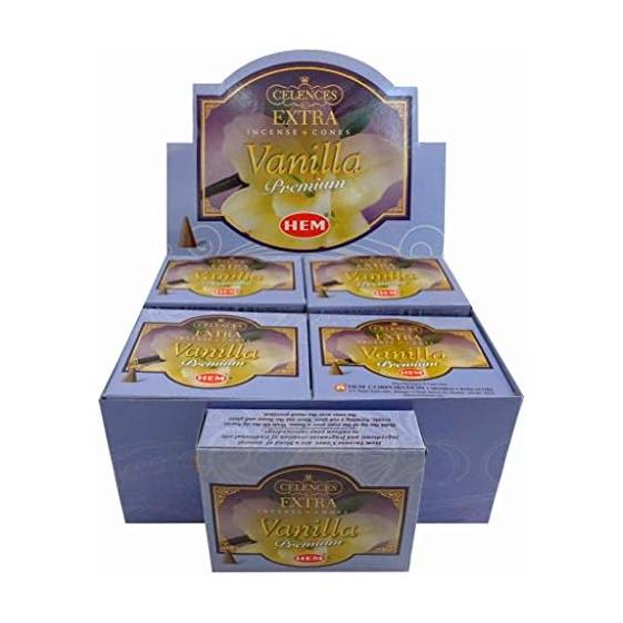 HEM Corn Incense Extra Vanilla Set of 12