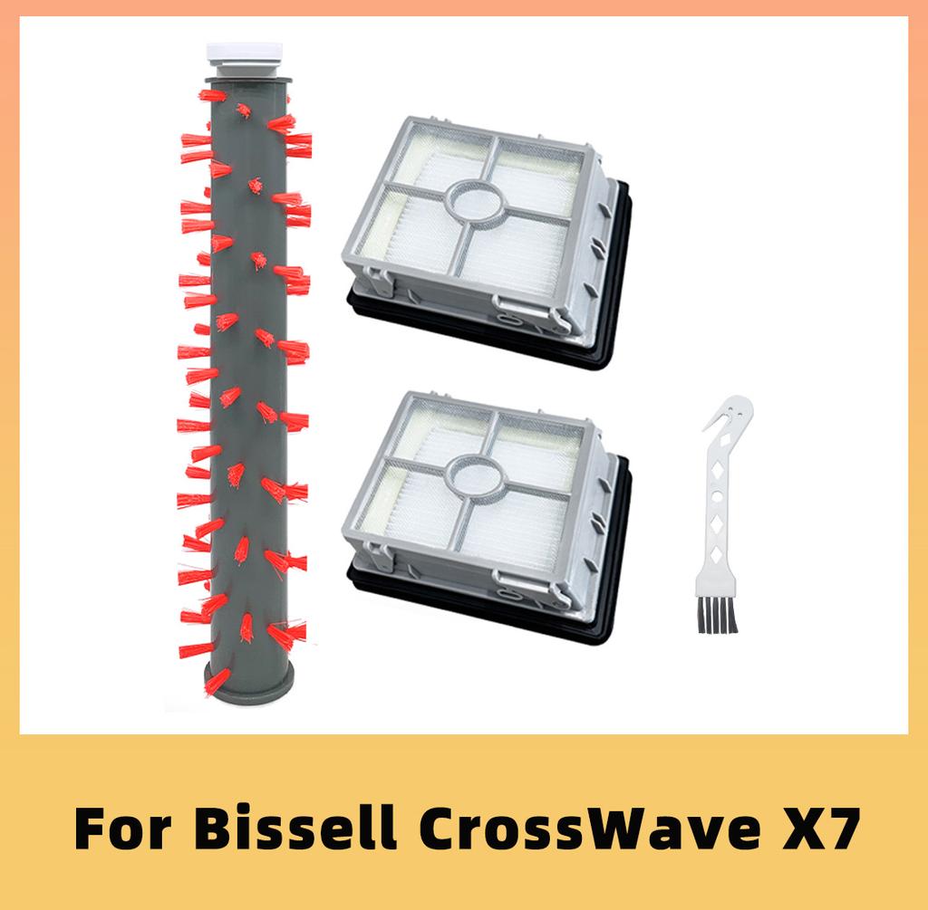 For Bissell Crosswave X7 3011 3055 3276A 3277 Vacuums Spare Parts Accessories Main Roller Brush Hepa Filter