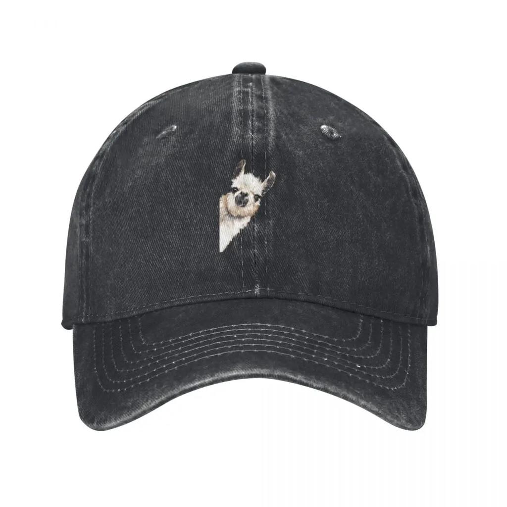 Sneaky Llama Baseball Cap Cotton Hats Cowboy Caps Unisex