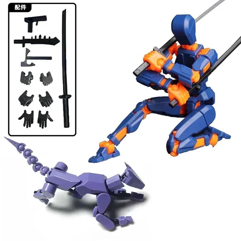 2PCS 13 Joints Figure Articulate Movable Dummy Doll Diy Assembly Toy 3D Printed Action Figure Stop Motion Animation Dummy