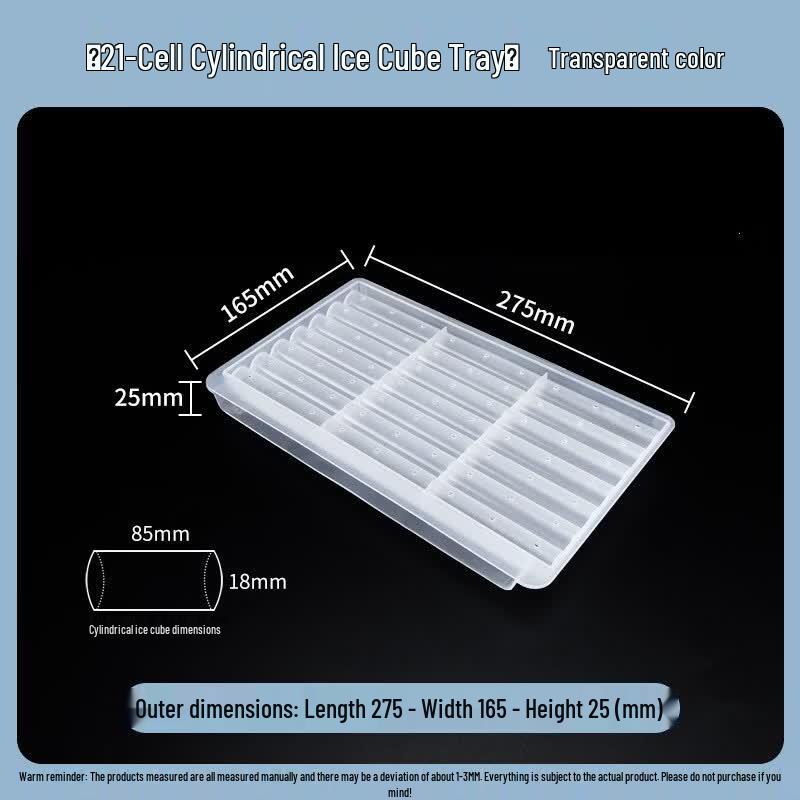 21-Grid Cylindrical Ice Cube Molds прозрачный