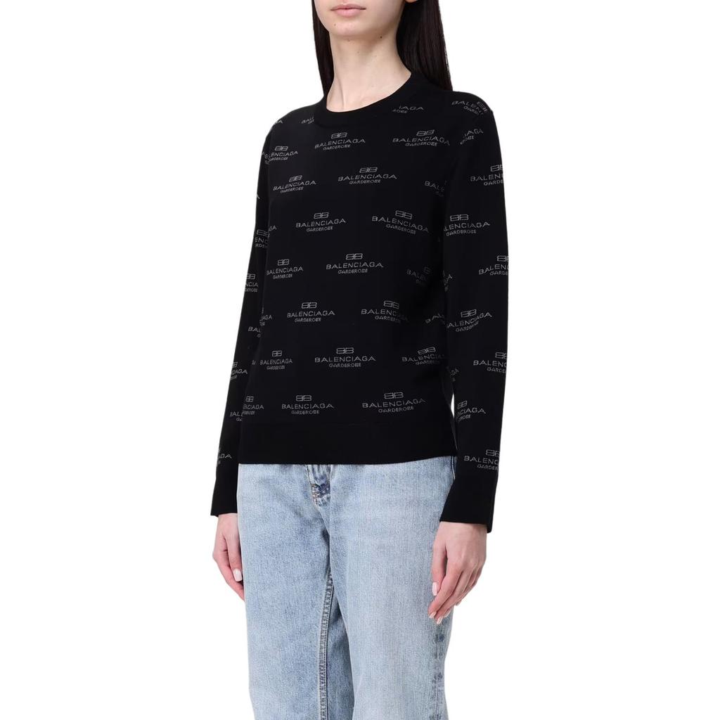 Balenciaga Logo Intarsia Knit Sweater 812576T1724-1269