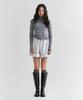 Peulleio Wholegarment Turtleneck Knit _ Melange Grey