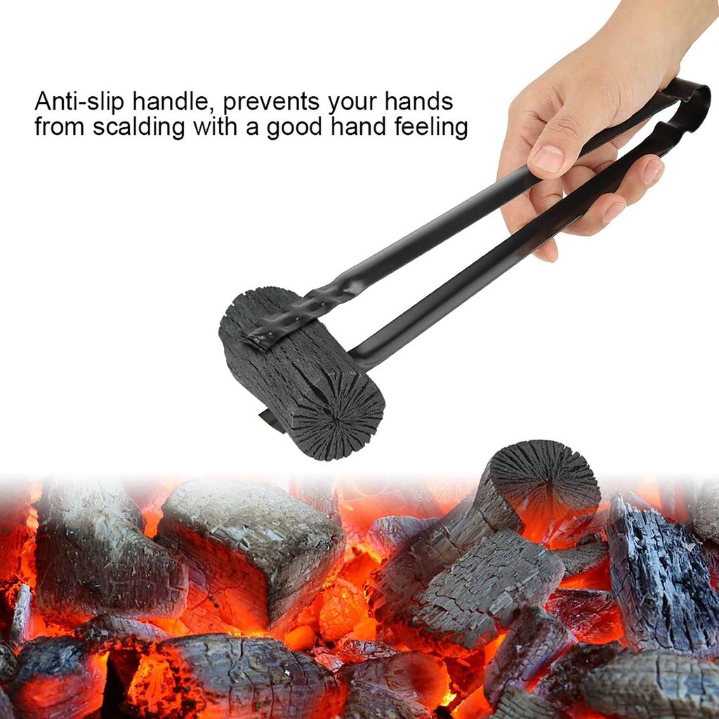 Multifunctional Metal Barbecue Tongs Clamp for Waste Charcoal Serving Tools