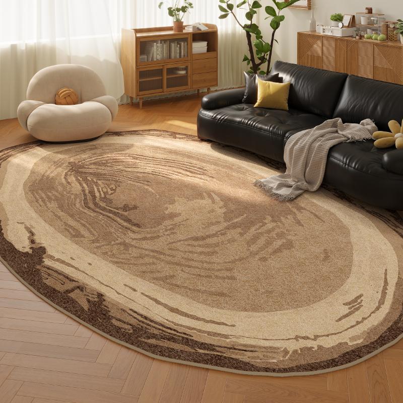 Irregular Shapes Rugs for Bedroom Light Luxury Living Room Decoration Carpet Thick Anti-slip Lounge Mat Fluffy Plush Bedside Rug