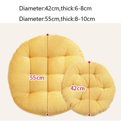 Oversized Round Red Floor Seat Cushion Tufted Corduroy Tatami Cushion Pillow Soft Sofa Cushion Flax Round Sitting Christmas Gift