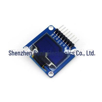 0,96" OLED-Zweifarbiges Display (Gelb/Blau) mit gebogenem Stiftleistenanschluss, horizontalem Stecker und 3,3~5V Stromversorgungseingang