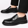 Leather Doudou Shoes Men's 2025 Spring New Breathable One-pedal Men's Loafers Soft-soled Versatile Casual Leather Shoes