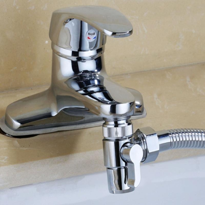 Upgrades Split Faucet Adapter with Double Function Two Way Tap Connector 360 Rotation  Sprayings for  Bathroom & Kitchen Use