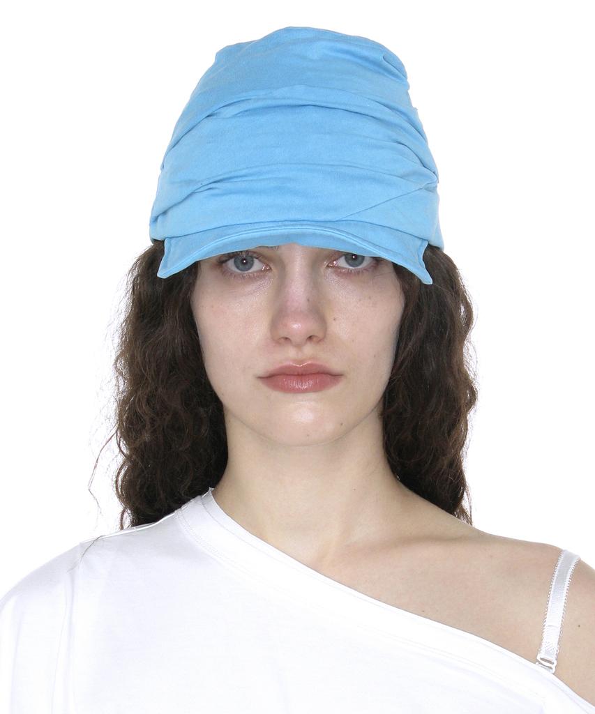 PARTIMENTO WOMEN Luched Drape Hat_Blue