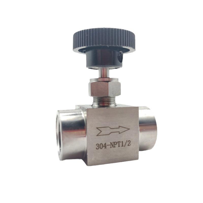 304 Stainless Steel NPT1/4 Needle Valve - Female Thread, 2 Points, American Style Flow Control