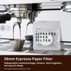 Watchget Coffee Paper Filter Round Espresso Pack Screen Replacement Paper 58mm Disposable Coffee Espresso Maker Compatible with Moka Pot 5 Packs of