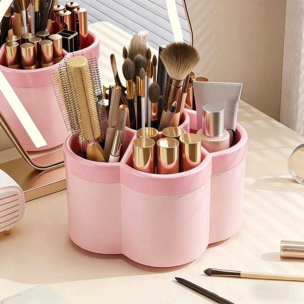 Large Capacity Desktop Organizer Rotatable Storage Holder Container Pencil Box Office Supplies