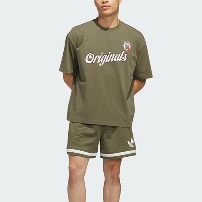 Adidas Originals Sports Crew Neck Pullover Short Sleeve T-Shirt Unisex Tops KE3941
