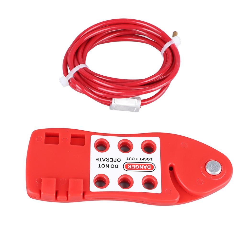 Nastavitelný lanový výluka zámek ve tvaru ryby Nerezový bezpečnostní lanový zámek Průmyslová výluka ventilu