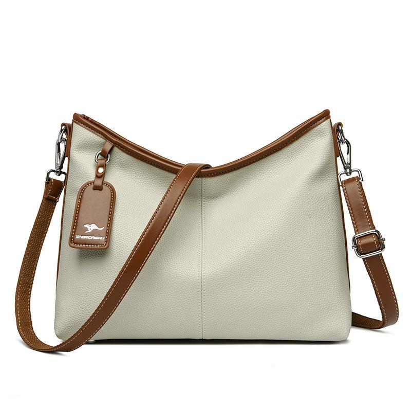 

Жіноча нова однотонна одноколірна квадратна жіноча сумка через плече світло-сірого кольору