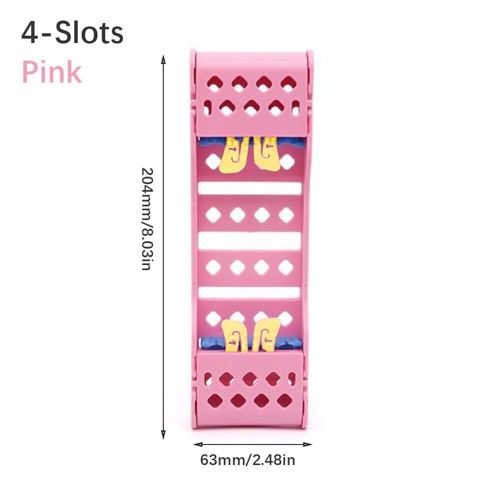 Multicolor Dental Disinfection Rack Plastic Dental Burs Holder Sterilization Tray Rack Laboratory