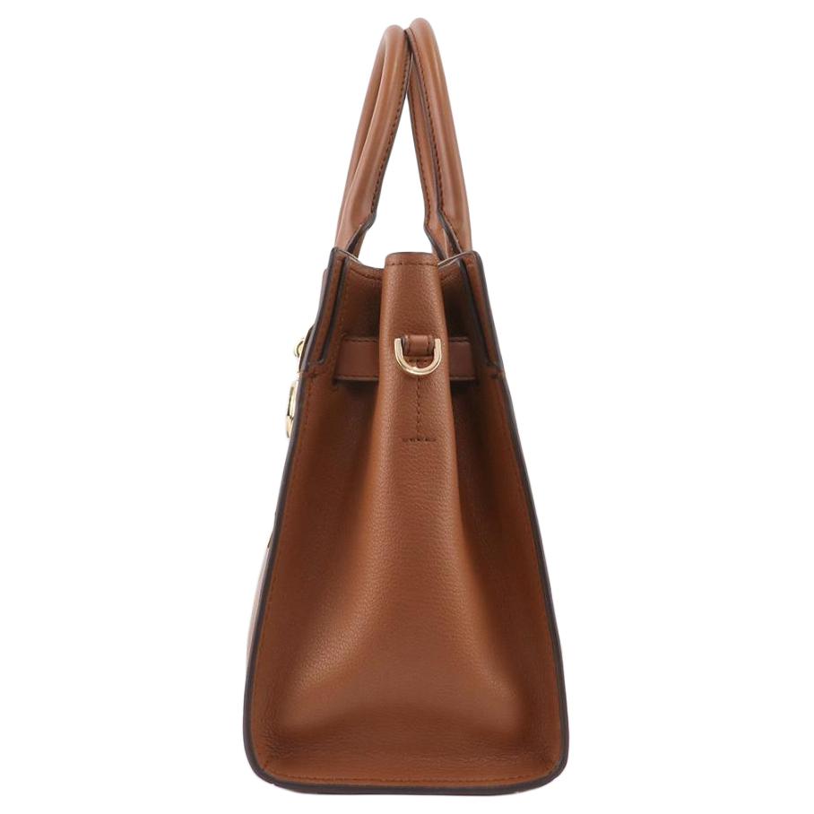 New MICHAEL KORS Leather Lockable Bag, Crossbody Bag, One Shoulder Handbag Medium Women's Leather Brown 35T1GHMS2L-230