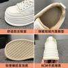 Platform White Shoes Women's New Winter Velvet Warm Fashion Versatile Height Increase Casual Bread Shoes Muffin Shoes