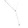 Les Trésors De Lily [C6339] - Collier Argent 'Lucioles' Blanc argenté (rhodié) - 63x6 mm