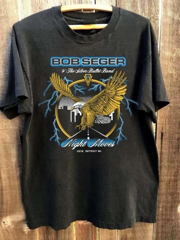 Men s and Women s T-shirts Bob Seger & The Silver Bullet Band Night Moves Cotton S-5XL XXXXL