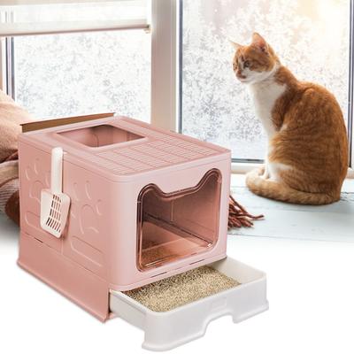 Cat Potty Foldable Anti-Splashing Litter Box