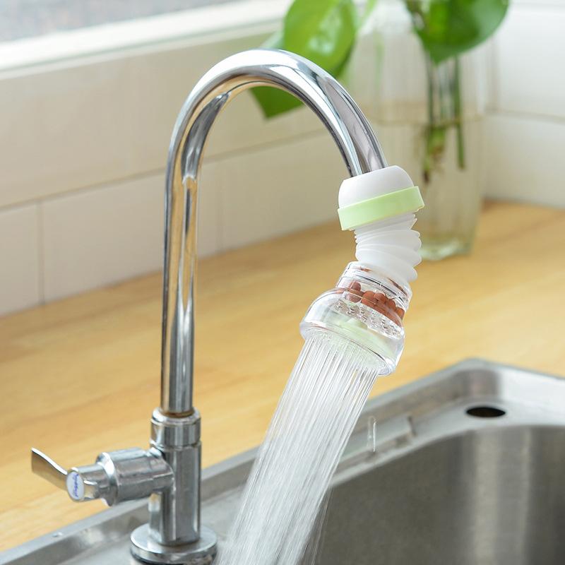 Tap Water Filter 360 Rotatable Telescopic Faucet Nozzle Sprinkler Anti Splash Kitchen Sink Extension Water Saving Attachment
