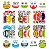 6 Sheets Monster Puzzle Stickers: Educational Cartoon Graffiti for Parent-Child Fun and DIY Decoration
