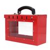 Safety Group Padlock Box Clear Portable Lockout Tagout Lock Box with Handle 12 Padlock Capacity for