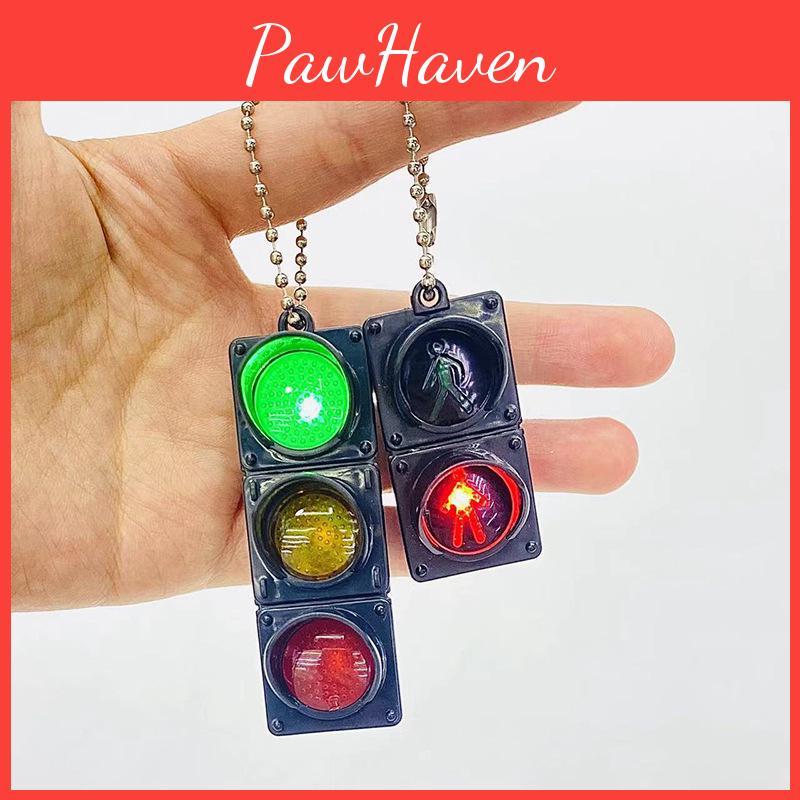 Led Traffic Mini Keychain Light Pendant