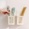 Scatola Portaspazzolino e Dentifricio da Parete Scaffale Portaoggetti per Denti Scaffale Portaoggetti Porta Spazzolino Scaffale Drenante Accessorio da Bagno