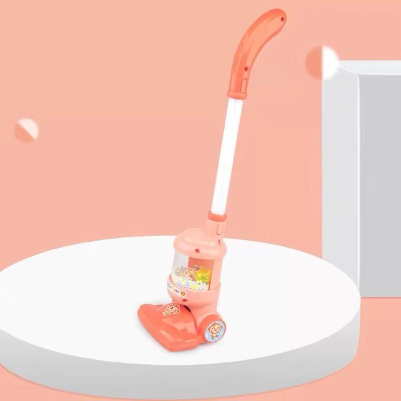 Kids Electric Mini Vacuum Cleaner Simulation Charging Housework Dust Catcher Toys for Kids Girls Educational Pretend Play Toy V Orange 51cm