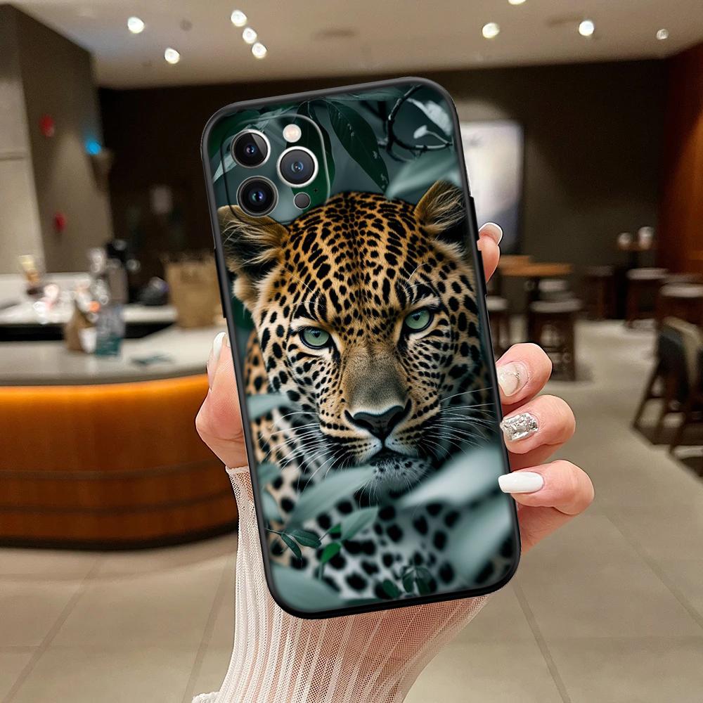 RA16 Leopard Phone Case for Samsung Galaxy A11 A12 A13 A15 A52S A53 A55 A56 A70 A71 A72 A73 F06 F16 F56 S10 Plus S10e