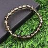 8mm Natural Smoky Topaz Gemstone Beads Jewelry Hamade Topaz Bracelet7.5" For Positive Thinking RBB-89