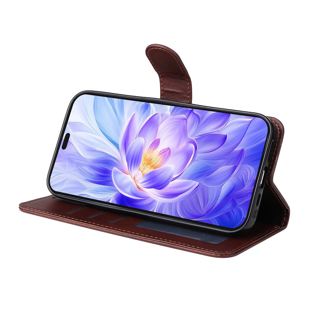 For Honor X60i 5G Case PU Leather Phone Cover with Cash/Card Slots