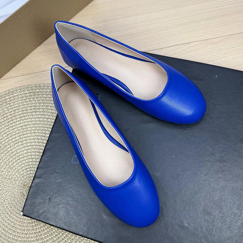 Fashion Flat Shoes for Women 2025 Spring and Autumn Casual Anti Slip Round Toe Simple Plus Size Women's Shoes 41-43  Loafers Women