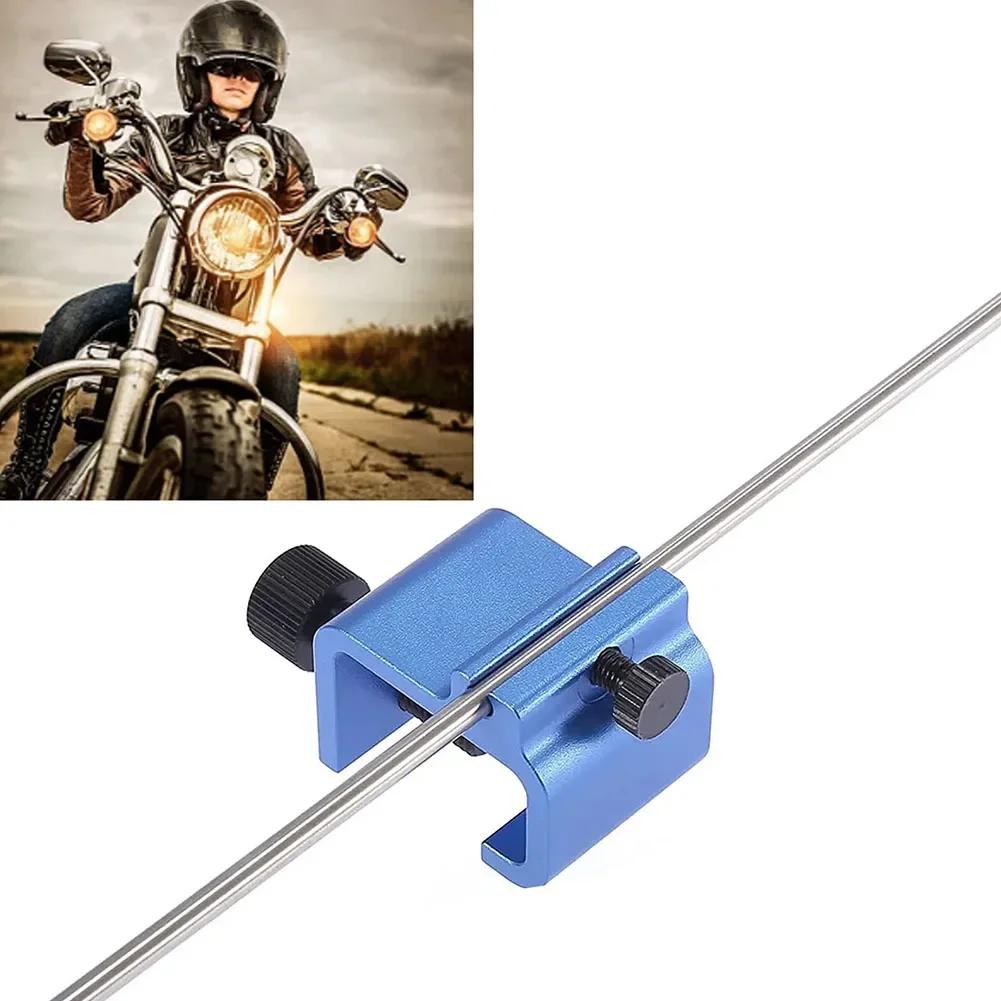 1pc Metal Chain Alignment Tool Blue Suitable For Motorcycles And ATVs Quick Accurate Alignment Car Repair Accessories Gadgets