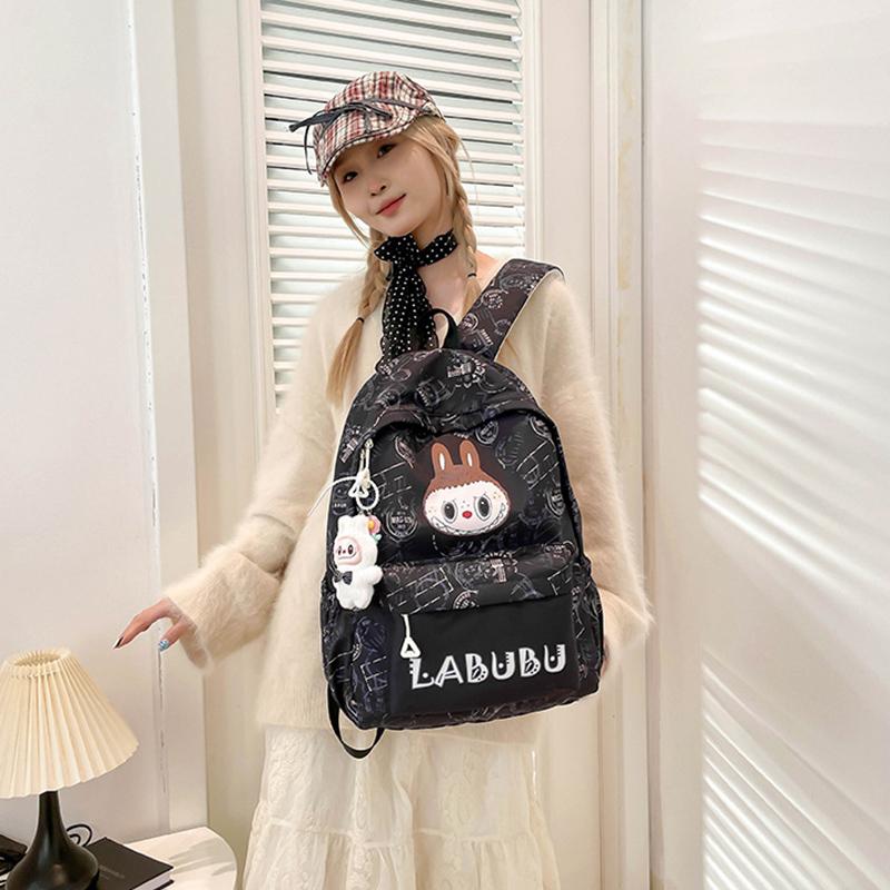 Zaino Scolastico Cartone Animato Labubu Nuovo Zaino Grande Capacità Stampa Studente Ultraleggero Zaino Scolastico Labubu