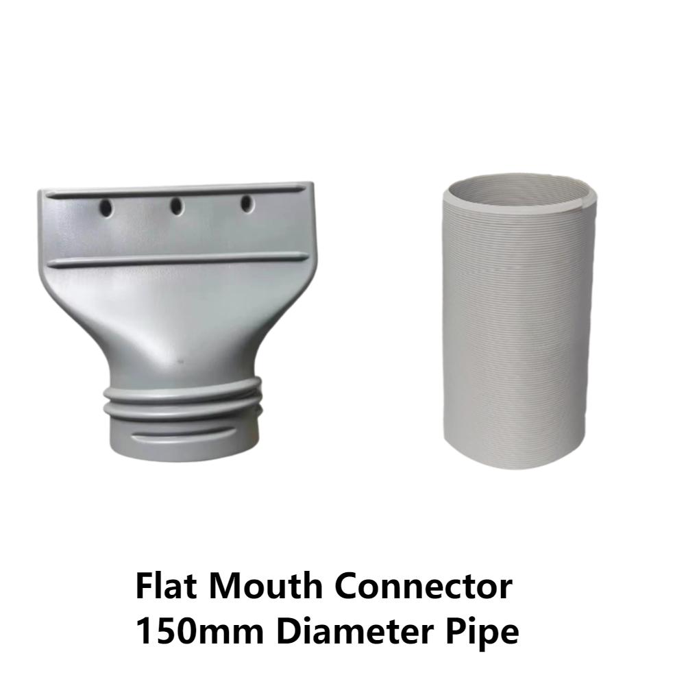 Flat Air Conditioning Exhaust Hose Adapter 130/150mm Diameter Exhaust Hose Air Vent Connector Exhaust Systems Accessories