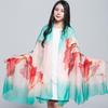 Extra Large Korean Style Chiffon Scarf - Versatile Beach Towel and Sun Protection Shawl for Women