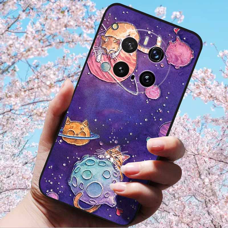 For Honor Magic7 Pro / Magic7 5G Cases 3D Relief Flower Emboss Soft Silicone For Magic7 Pro Magic 7 3D Cartoon Back Cover Cases