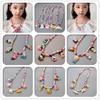 Korean Cute Princess Cartoon Necklace - Colorful Beaded Choker for Girls