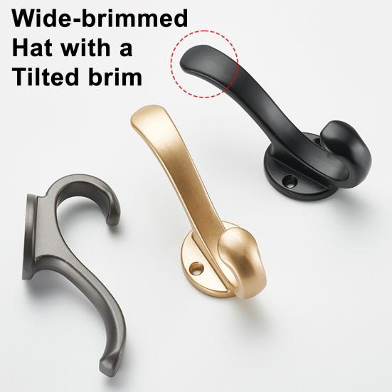 Wall-Mounted Alloy Hook Entrance Key Hanger Heavy Duty Bedroom Coat Scarf Hanger Wall Hook for Entryway Bathroom Kitchen