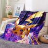 Pikachu and Eevee  Print Flannel Blanket, High quality Comfortable for All Seasons, Home Decor, Warmth and Comfort
