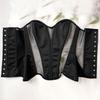 Sexy European American Ins Style Cat Ear Shaping Mesh Satin Bustier Top
