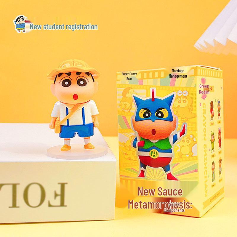 Genuine Crayon Shin-chan Kung Fu Keychain Backpack Pendant Anime Doll